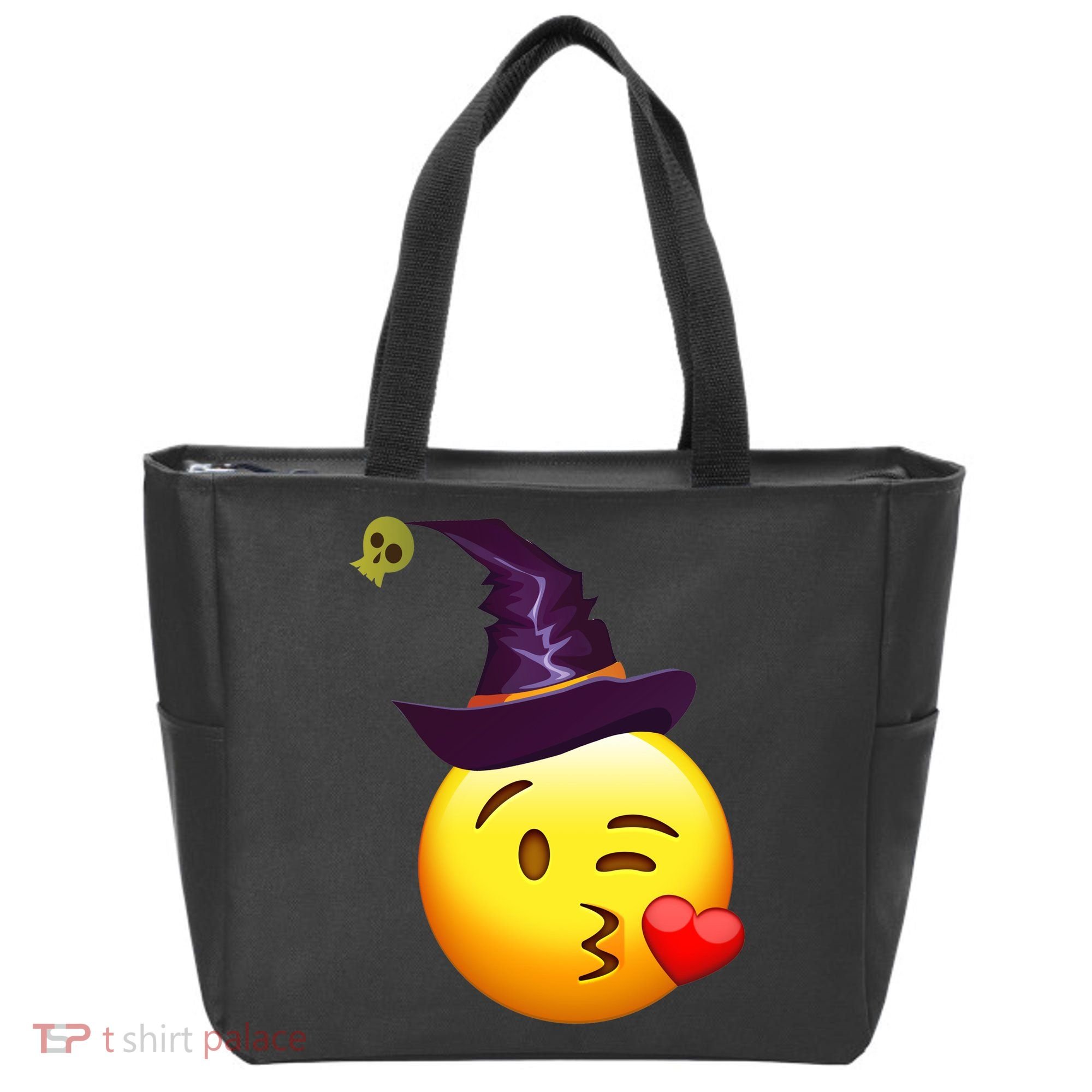 Kiss Witch Emoji Tote Bag