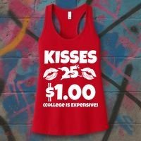 Kisses 1 Dollar College Is Expensive Women's Tank Top thumb 3