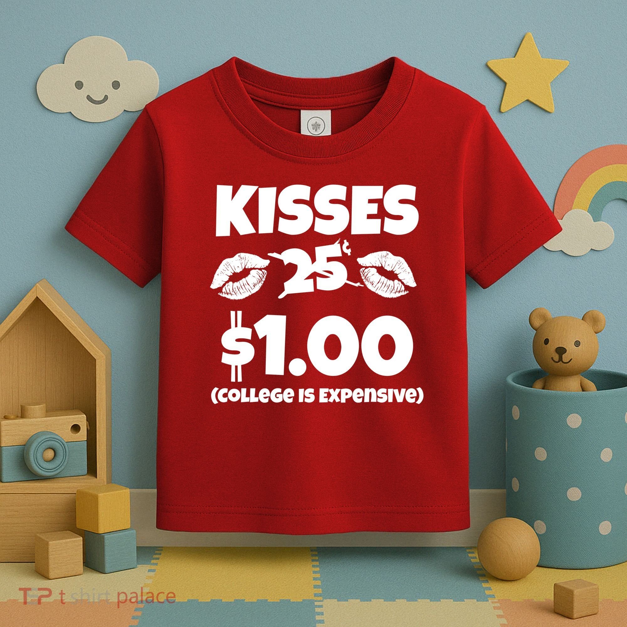 Kisses 1 Dollar College Is Expensive Toddler T-Shirt