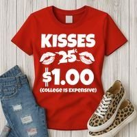 Kisses 1 Dollar College Is Expensive Women's T-Shirt thumb 3