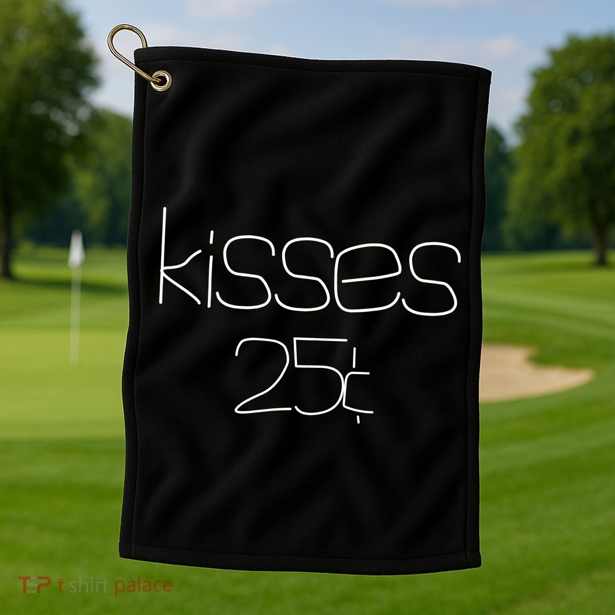 Kisses 20 Cents Golf Towel