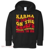 Karma Is the Guy on the Chief TRENDY  Toddler Hoodie thumb 0