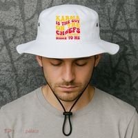 Karma Is the Guy on the Chief TRENDY  Bucket Hat thumb 2