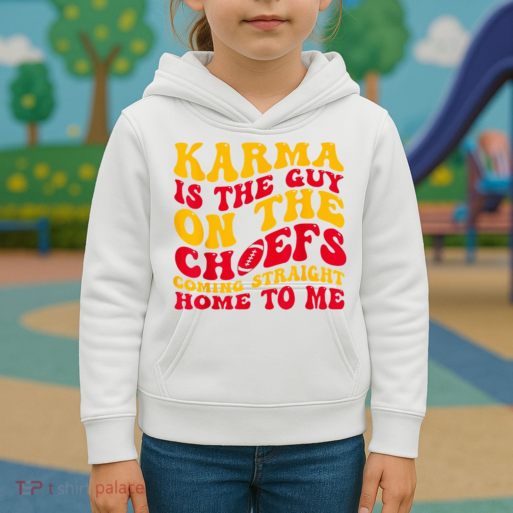Karma Is the Guy on the Chief TRENDY  Kids Hoodie