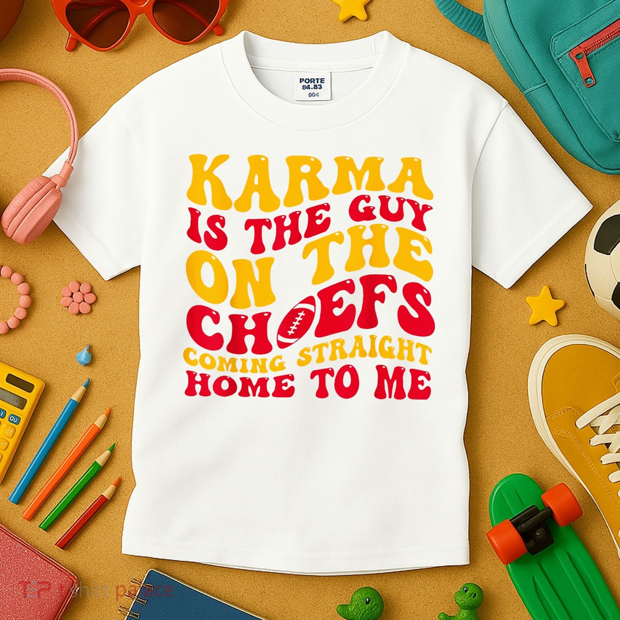Karma Is the Guy on the Chief TRENDY  Kids T-Shirt