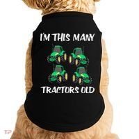 Kids Im This Many Tractors Old Boy 4th Birthday 4 Years Old Doggie Tank thumb 0