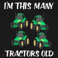 Kids Im This Many Tractors Old Boy 4th Birthday 4 Years Old Visor thumb 3