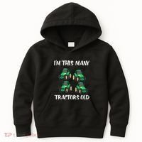 Kids Im This Many Tractors Old Boy 4th Birthday 4 Years Old Kids Hoodie thumb 0