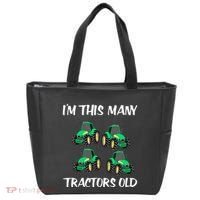 Kids Im This Many Tractors Old Boy 4th Birthday 4 Years Old Tote Bag thumb 0