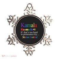 Kamala If Thats Too Hard To Pronounce Try Madam President Rainbow Ornament thumb 0