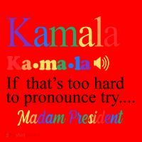 Kamala If Thats Too Hard To Pronounce Try Madam President Rainbow Santa Hat thumb 1