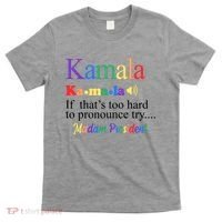 Kamala If Thats Too Hard To Pronounce Try Madam President Rainbow T-Shirt thumb 0