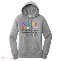 Kamala If Thats Too Hard To Pronounce Try Madam President Rainbow Women's Hoodie thumb 0