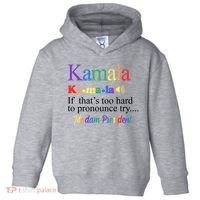 Kamala If Thats Too Hard To Pronounce Try Madam President Rainbow Toddler Hoodie thumb 0