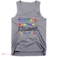 Kamala If Thats Too Hard To Pronounce Try Madam President Rainbow Tank Top thumb 0