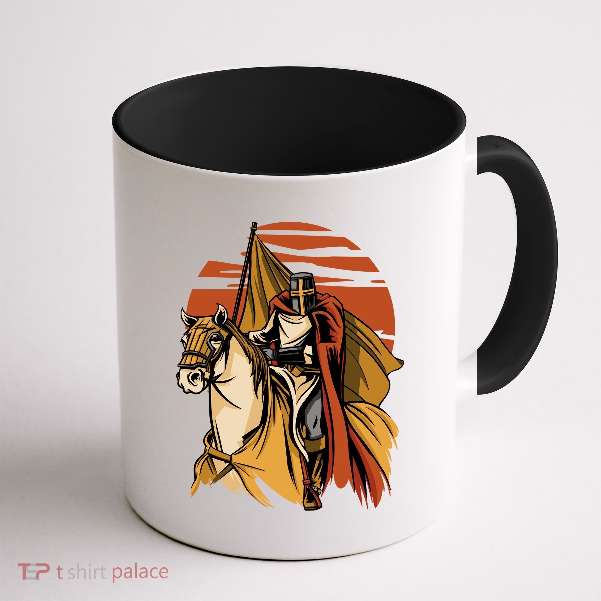 Knight In The Sunset Coffee Mug