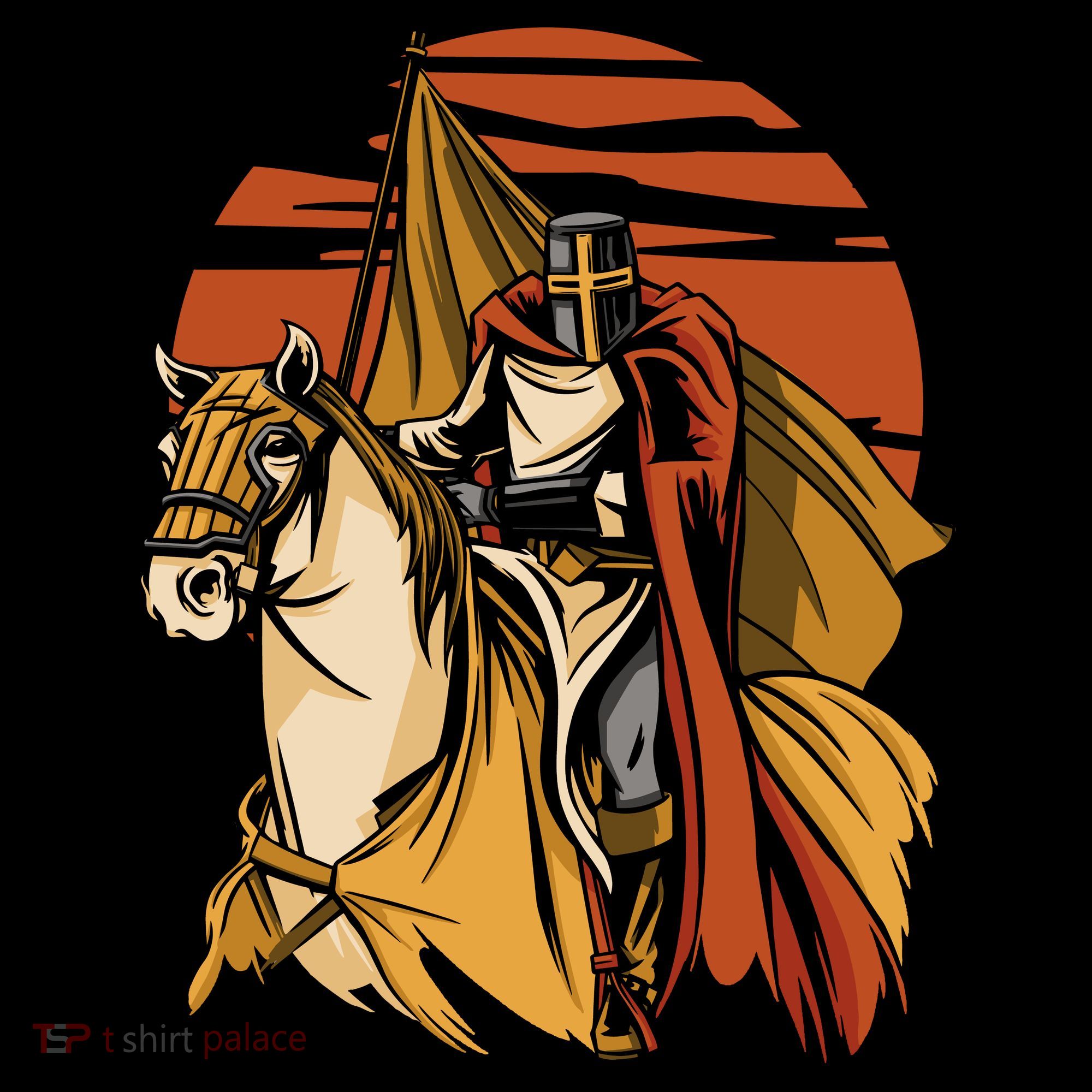 Knight In The Sunset Ornament