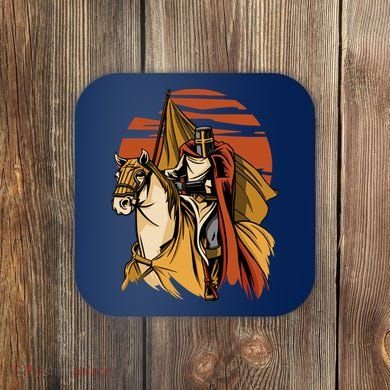 Knight In The Sunset Coaster