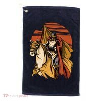 Knight In The Sunset Golf Towel thumb 0