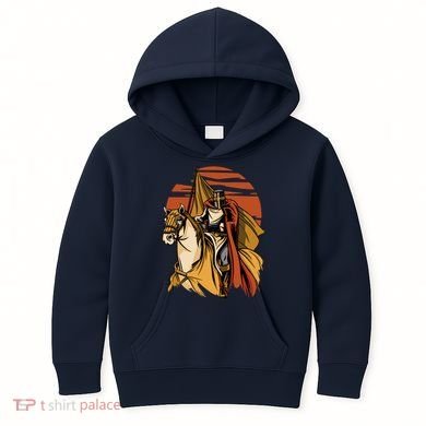 Knight In The Sunset Kids Hoodie