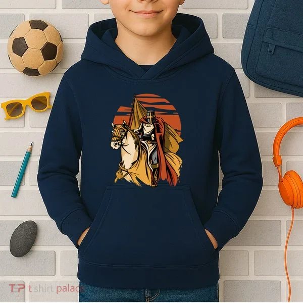 Knight In The Sunset Kids Hoodie