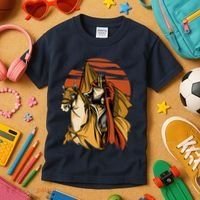 Knight In The Sunset Kids T-Shirt thumb 3