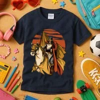 Knight In The Sunset Kids T-Shirt thumb 3