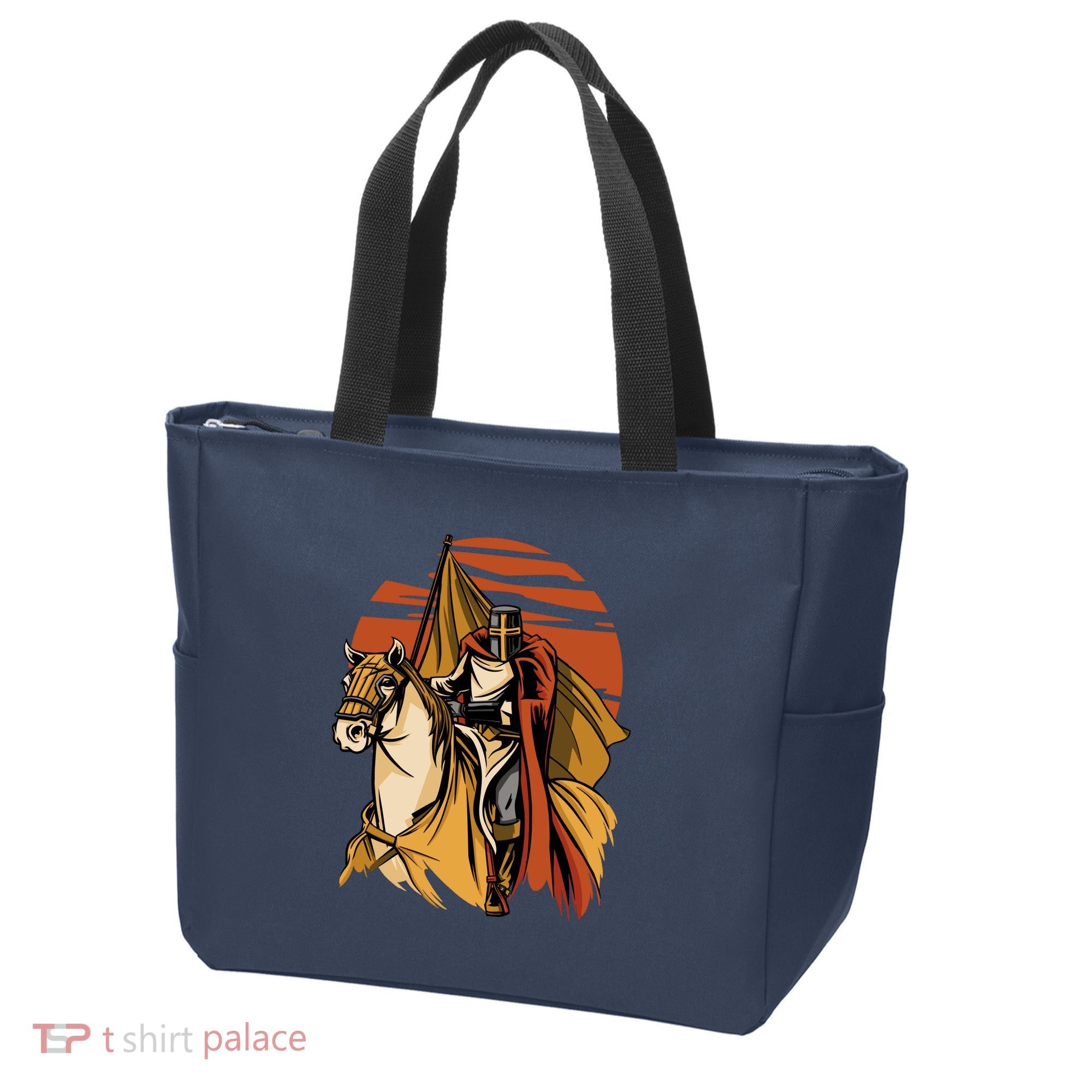Knight In The Sunset Tote Bag