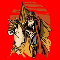 Knight In The Sunset Santa Hat thumb 1