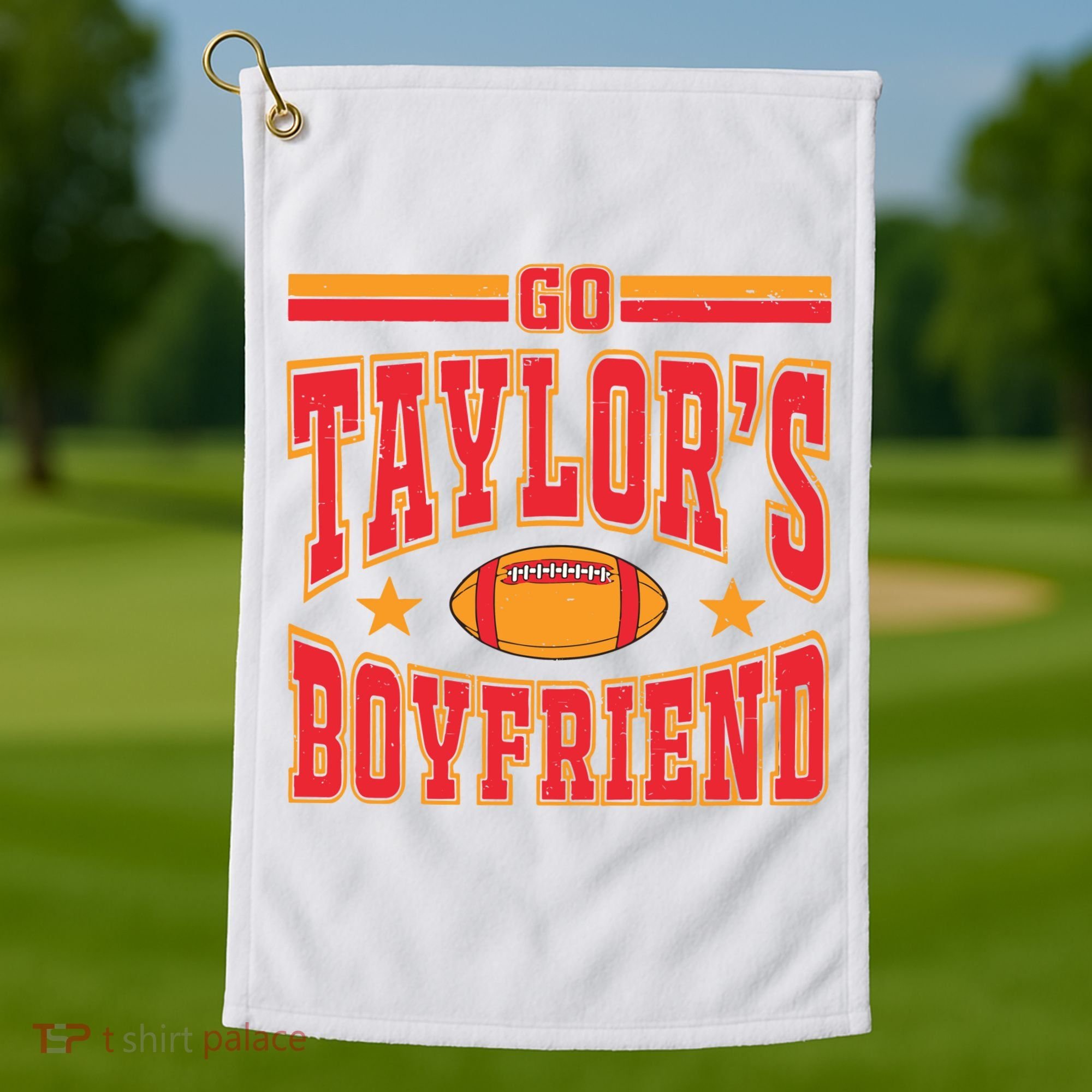 Karma Is The Guy On The Chief Taylor Golf Towel