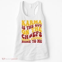 Karma Is The Guy Coming Straight Home To Me Football Women's Tank Top thumb 0