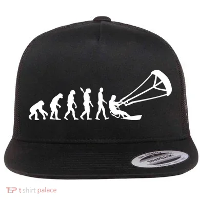 Kite Surfing Evolution Flat Bill Trucker Hat