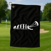Kite Surfing Evolution Golf Towel thumb 1