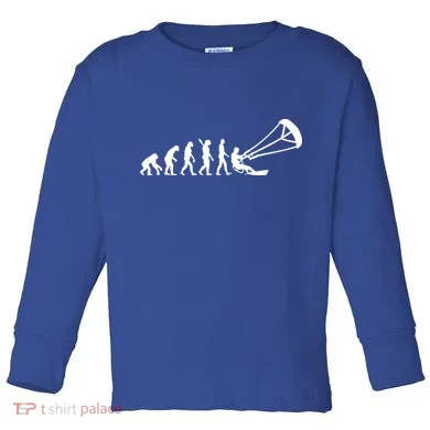 Kite Surfing Evolution Toddler Long Sleeve