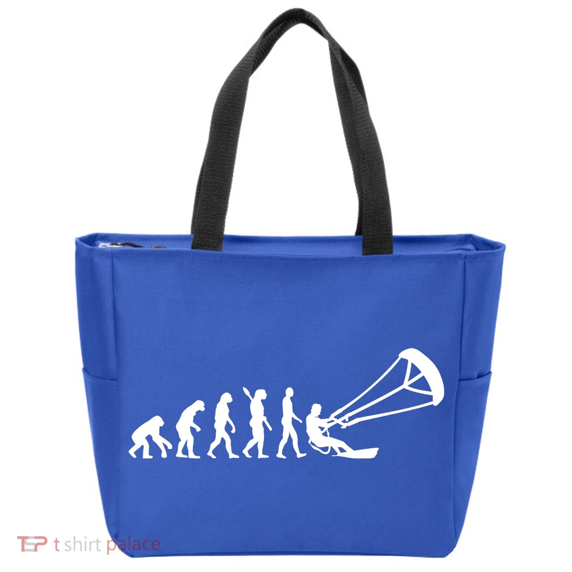 Kite Surfing Evolution Tote Bag