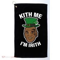 Kith Me Im Irith Funny St Patricks Day Golf Towel thumb 0