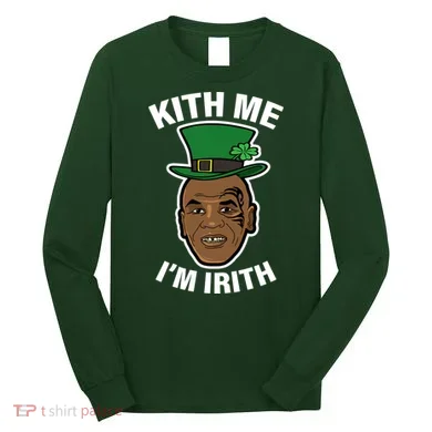 Kith Me Im Irith Funny St Patricks Day Long Sleeve Shirt