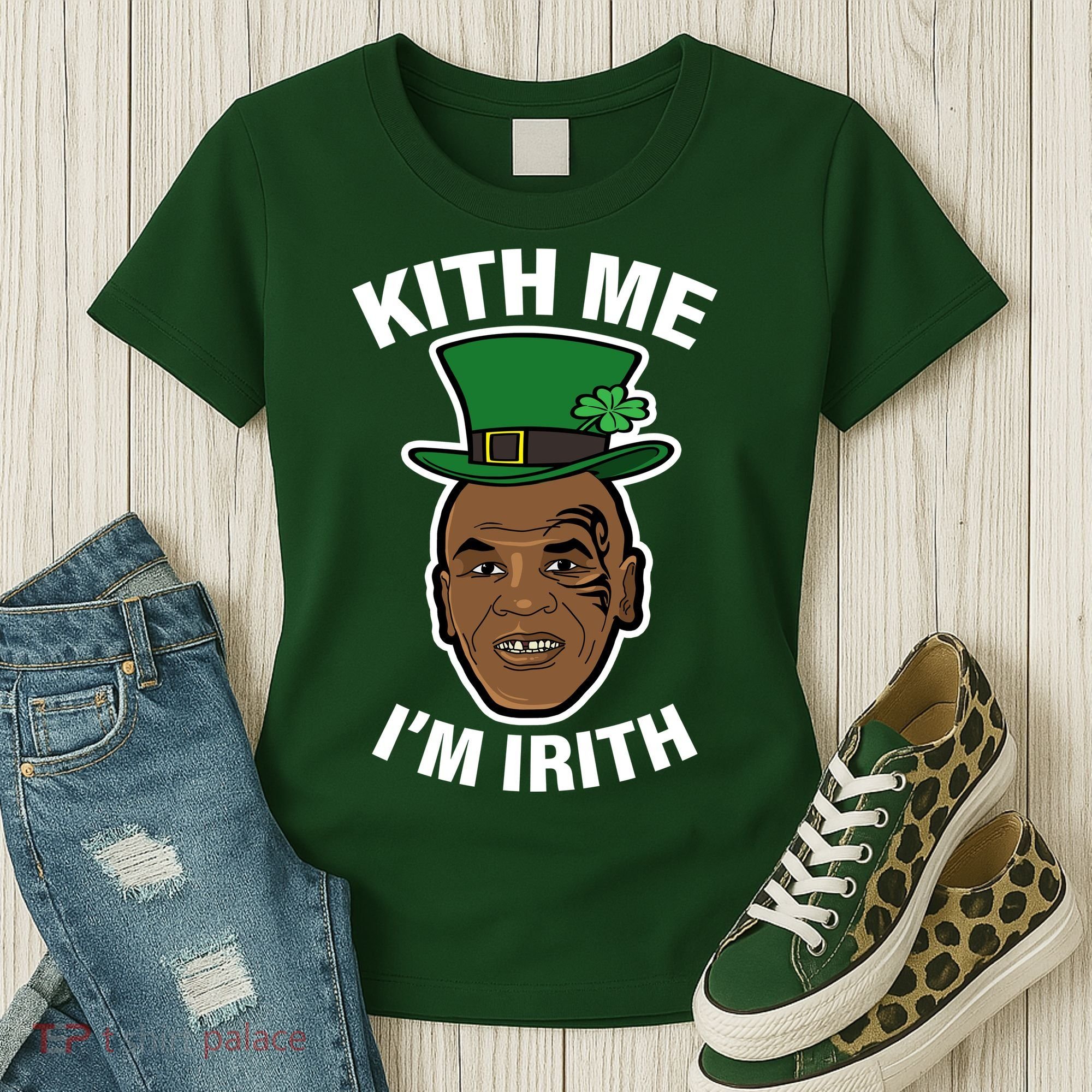 Kith Me Im Irith Funny St Patricks Day Women's T-Shirt