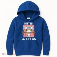 Kitten My lift On Kids Hoodie thumb 0