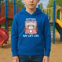 Kitten My lift On Kids Hoodie thumb 2