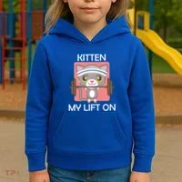 Kitten My lift On Kids Hoodie thumb 3