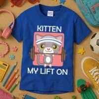Kitten My lift On Kids T-Shirt thumb 3