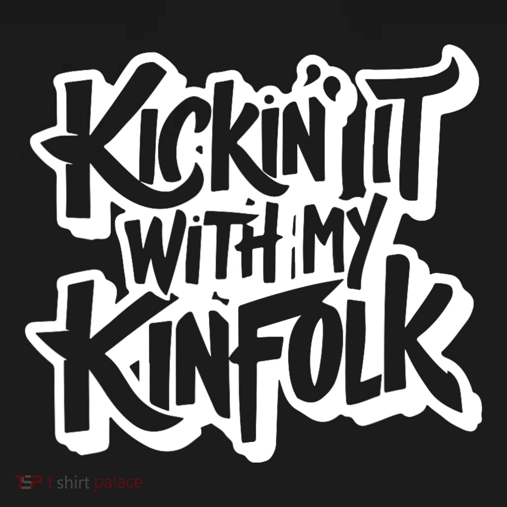 Kickin It With My Kinfolk Funny Family Reunion Mousepad