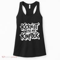 Kickin It With My Kinfolk Funny Family Reunion Women's Tank Top thumb 0