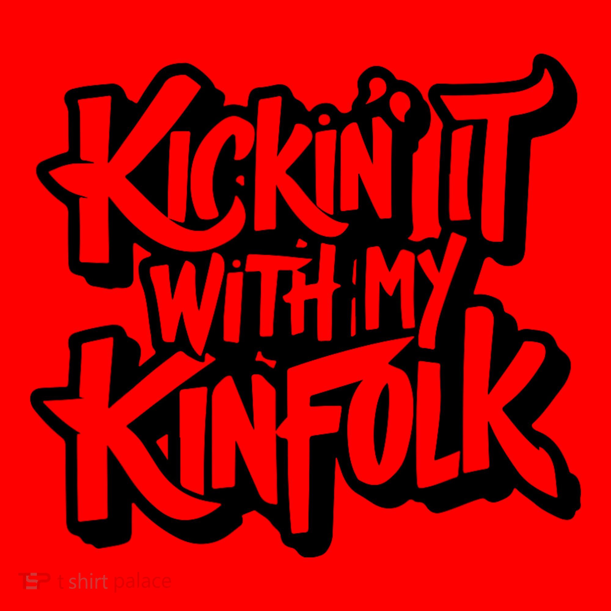 Kickin It With My Kinfolk Funny Family Reunion Santa Hat
