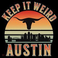 Keep It Weird Austin Vintage AustinTexas T-Shirt thumb 7