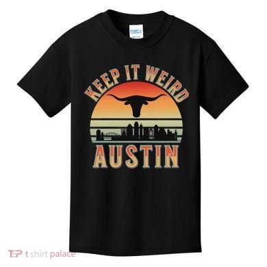 Keep It Weird Austin Vintage AustinTexas Kids T-Shirt