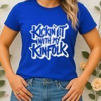 Kickin It With My Kinfolk Family Reunion Women's T-Shirt thumb 2