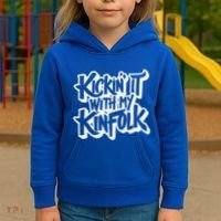 Kickin It With My Kinfolk Family Reunion Kids Hoodie thumb 3
