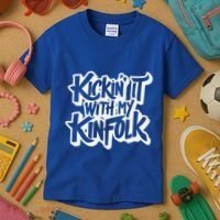 Kickin It With My Kinfolk Family Reunion Kids T-Shirt thumb 3